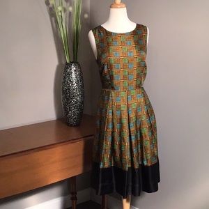 Anthropologie sleeveless 100% silk dress